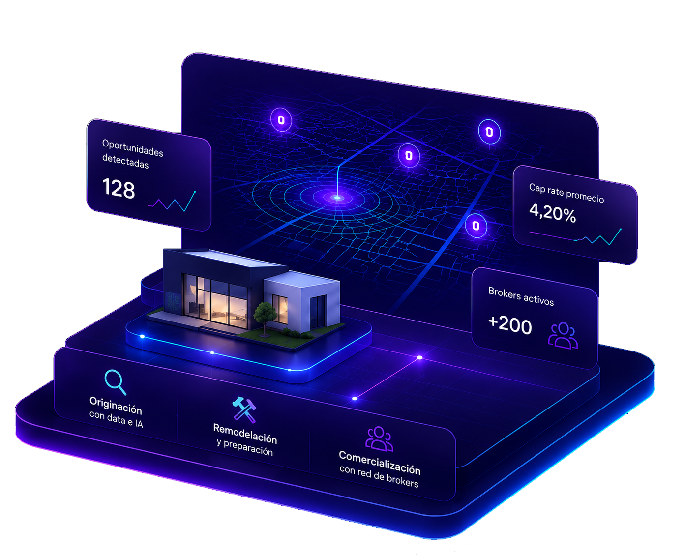 Plataforma QuintaCasa: originación con data, remodelación y comercialización con red de brokers